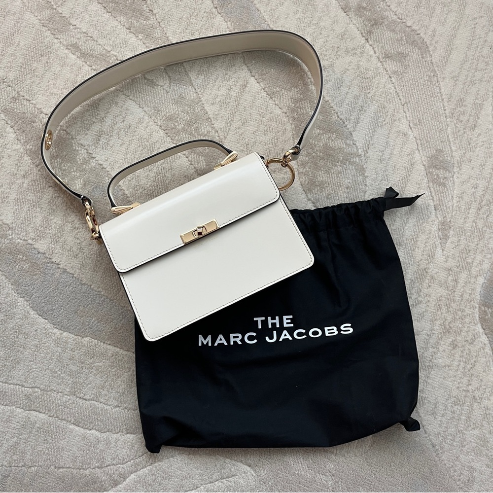Marc Jacobs White Leather Top-handle Shoulder Bag